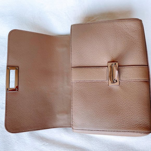 Aspinal of London - Large Lottie Bag - Soft Taupe Pebble - Picture 10 of 15